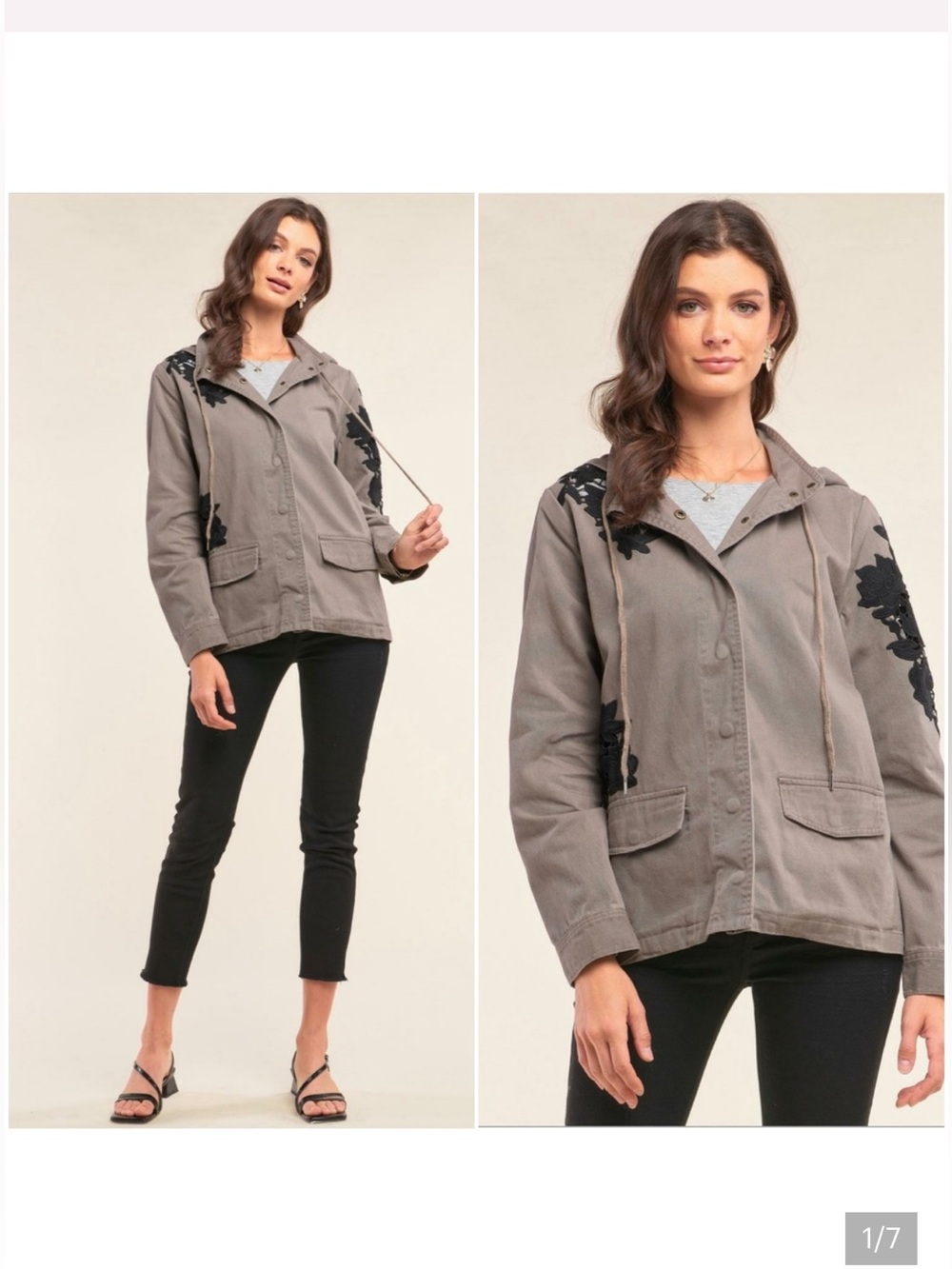 SUGAR+LIPS Utility lace  Hoodie Jacket